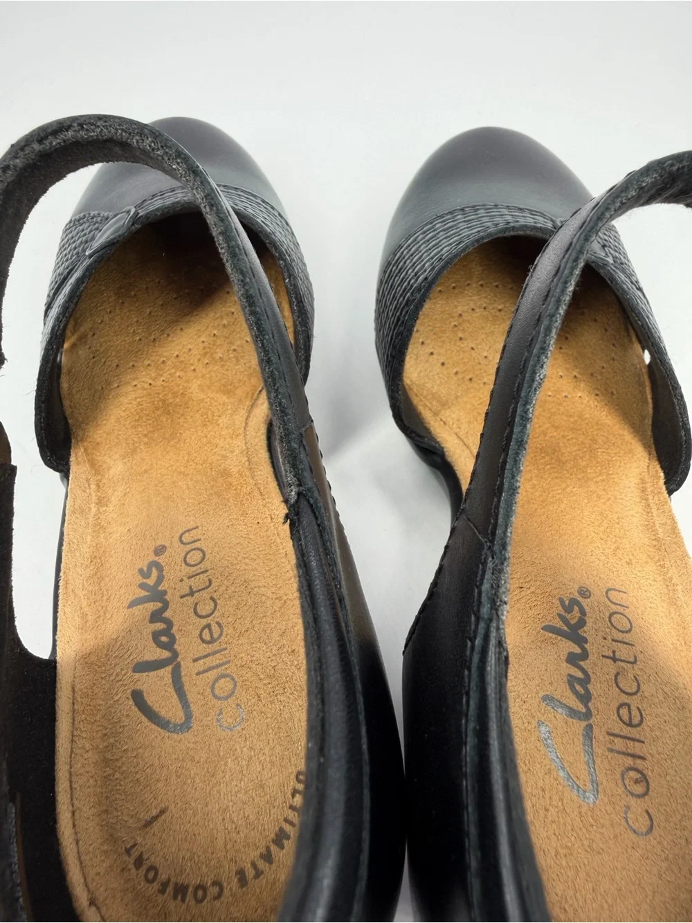 Clarks Emily Rae Pumps Black Leather Size 5M - Picture 11 of 16